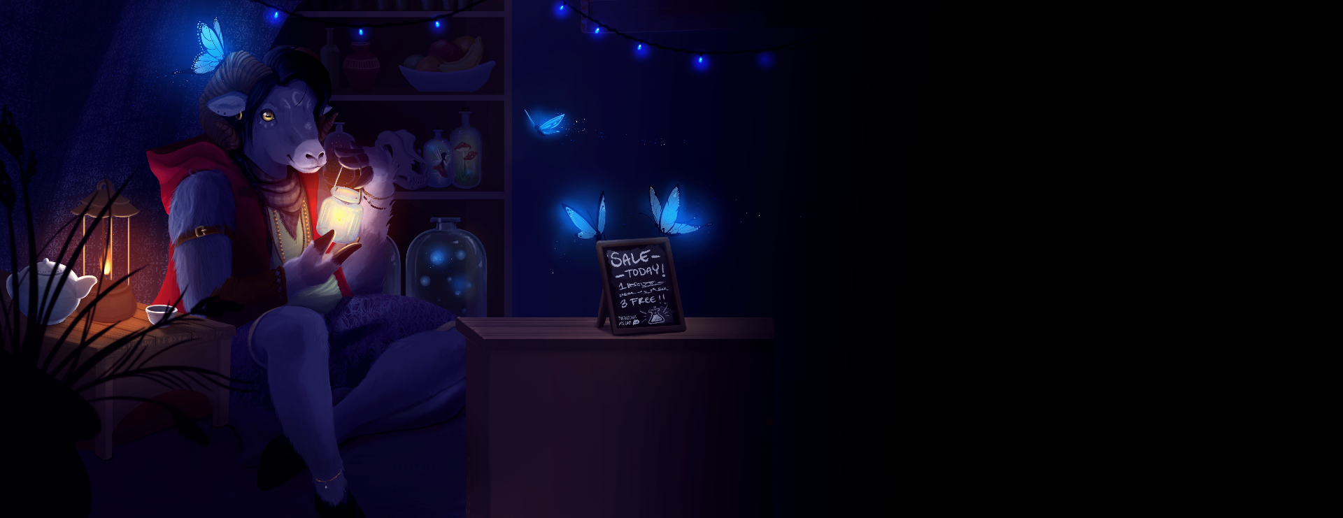 Thera the shopkeeper